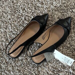 A New Day “Jenny” Black Slingback Flats size 7